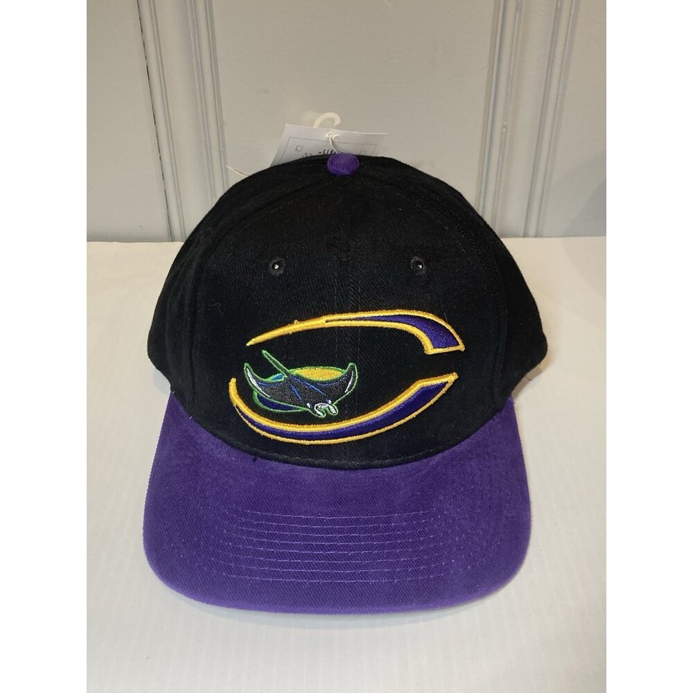 Tampa Bay Devil Rays Logo Baseball Hat Cap MLB Box Seat NWT Vtg